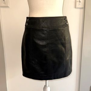 Free people leather skirt